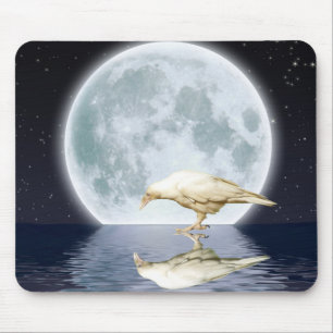 Rare White Raven ~ 2010 Mouse Mat
