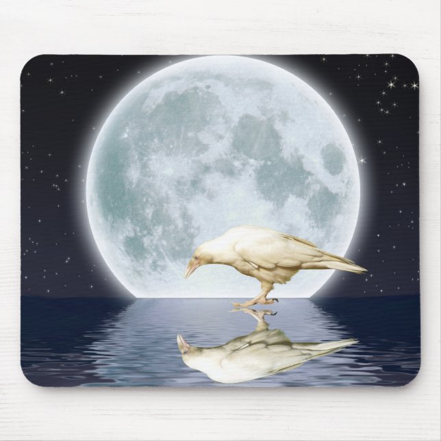 Rare White Raven ~ 2010 Mouse Mat (Front)