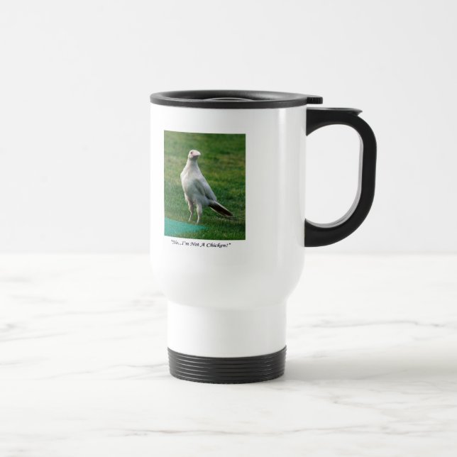 Rare White Raven Gifts Travel Mug (Right)