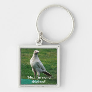 Rare White Raven Keychains