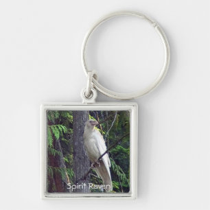 Rare White Raven Keychains