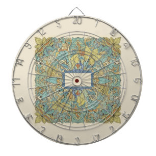 Rare Zentangle Mandala Art Dartboard