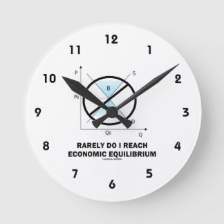 Rarely Do I Reach Economic Equilibrium (Economics) Round Clock