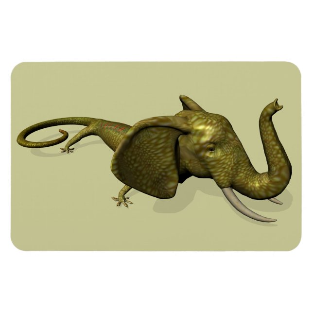 Rarely Seen Geckophant Magnet (Horizontal)