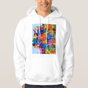 Ras Beirut Lebanon City Map Hoodie