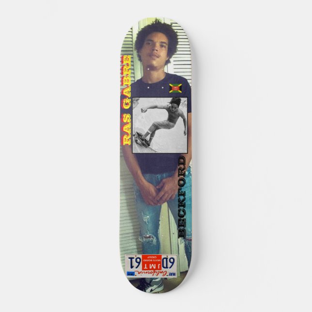 RAS GABRE BECKFORD Skateboard (Front)