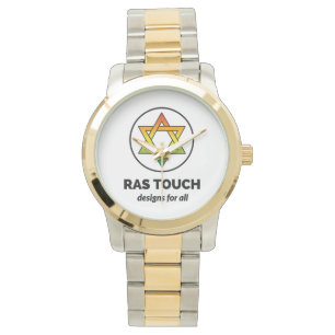 Ras Touch Star - Oversized Two-Tone Bracelet Watch