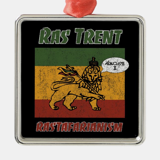 Ras Trent 2 Metal Tree Decoration (Front)