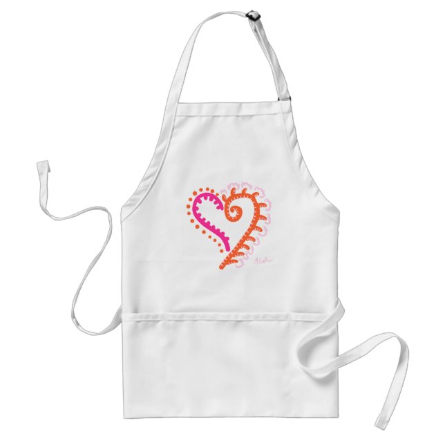 'rasberries' heart apron (Front)