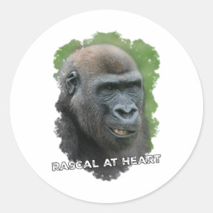 Rascal At Heart Classic Round Sticker