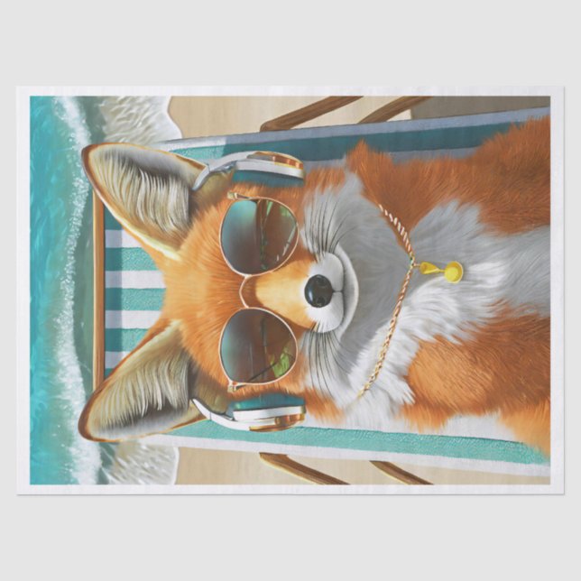 Rascal Fox, Day Two-Shirt Off Tissue Paper (Front)