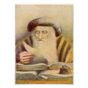 Rashi - Rabbi Solomon Yitzchaki Photo Print