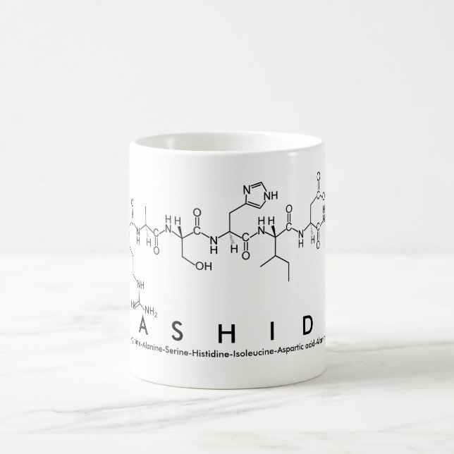 Rashida peptide name mug (Center)