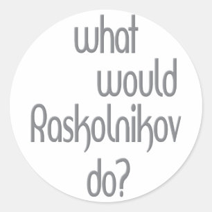 Raskolnikov Classic Round Sticker