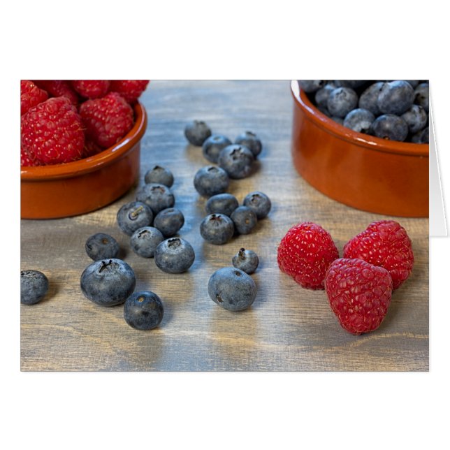 Raspberries and Blueberries (Front Horizontal)