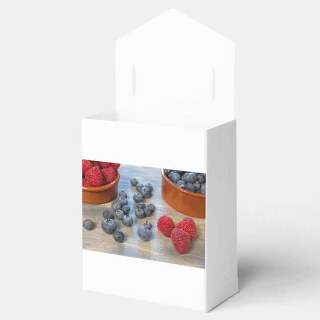 Raspberries and Blueberries Favour Box (Opened)