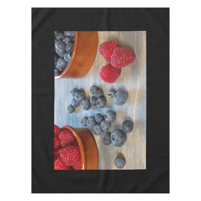 Raspberries and Blueberries Tablecloth (Front)