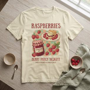 Raspberries Berry Patch Delight Cottagecore Fresh T-Shirt