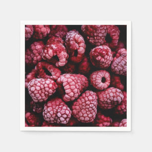Raspberries Fresh Red Napkin