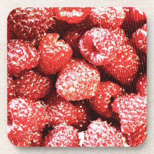 "Raspberries Fruit" Cute Photo. Buy Now Coaster