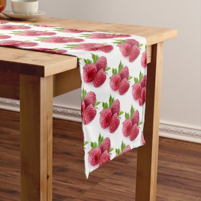 Raspberries Long Table Runner (In Situ)