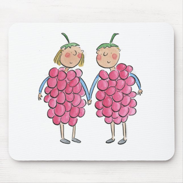 Raspberries Mouse Mat (Front)