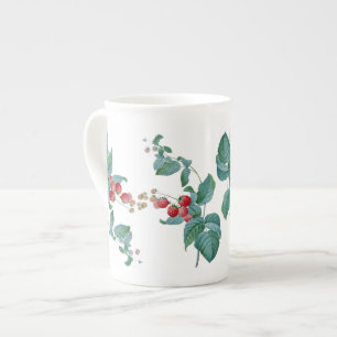 Raspberries Redoute Bone China Mug