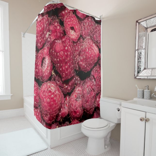 Raspberries Shower Curtain (In Situ)