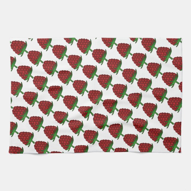 Raspberries Tea Towel (Horizontal)