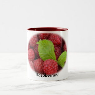 Raspberries Two-Tone Coffee Mug