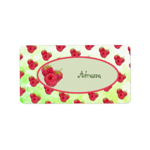raspberry address sticker