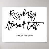 Raspberry Almond Torte Sign