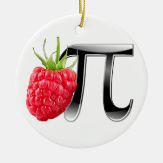 Raspberry and Pi symbol Ceramic Tree Decoration