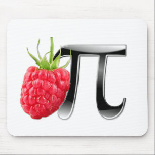 Raspberry and Pi symbol Mouse Mat