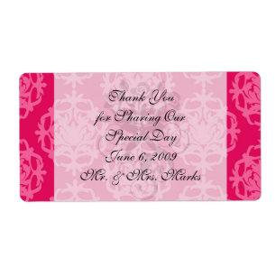 Raspberry and pink damask
