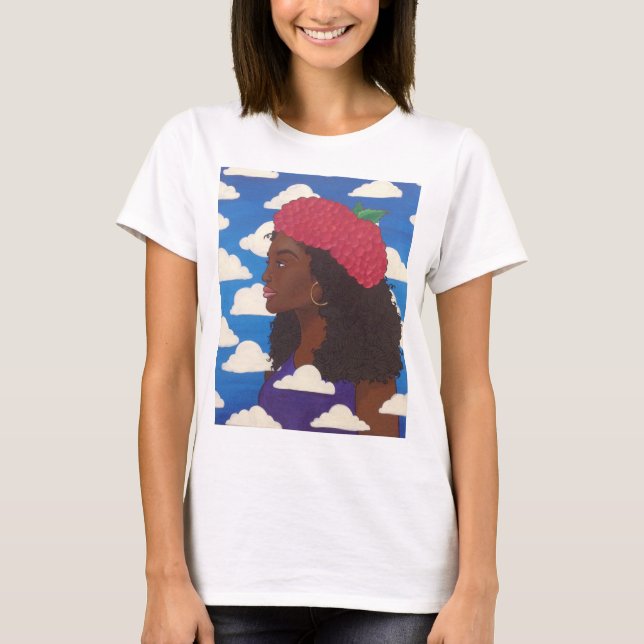 Raspberry Beret basic ladies t T-Shirt (Front)