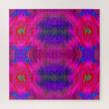 Raspberry Beret Psychedelic Jigsaw Puzzle
