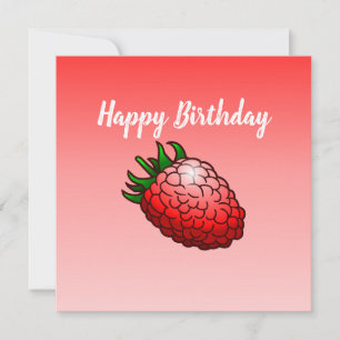Raspberry Birthday Card