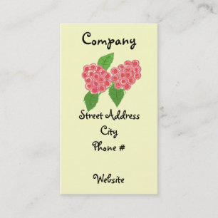 Raspberry Bliss Business Card