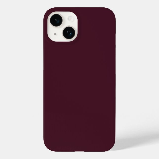 Raspberry Burgundy, Solid Burgundy  Case-Mate iPhone Case (Back)