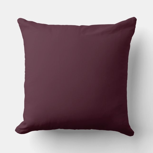 Raspberry Burgundy, Solid Burgundy  Cushion (Front)