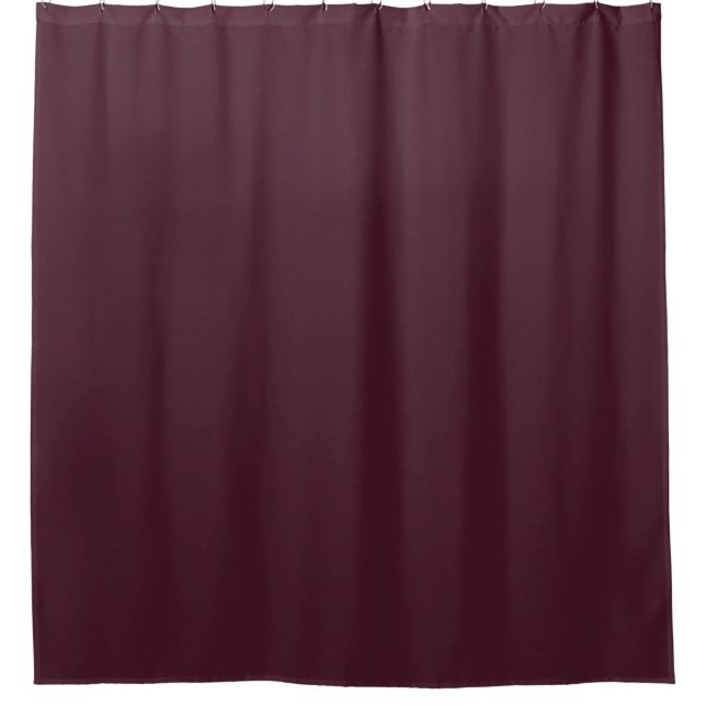 Raspberry Burgundy, Solid Burgundy  Shower Curtain (Front)
