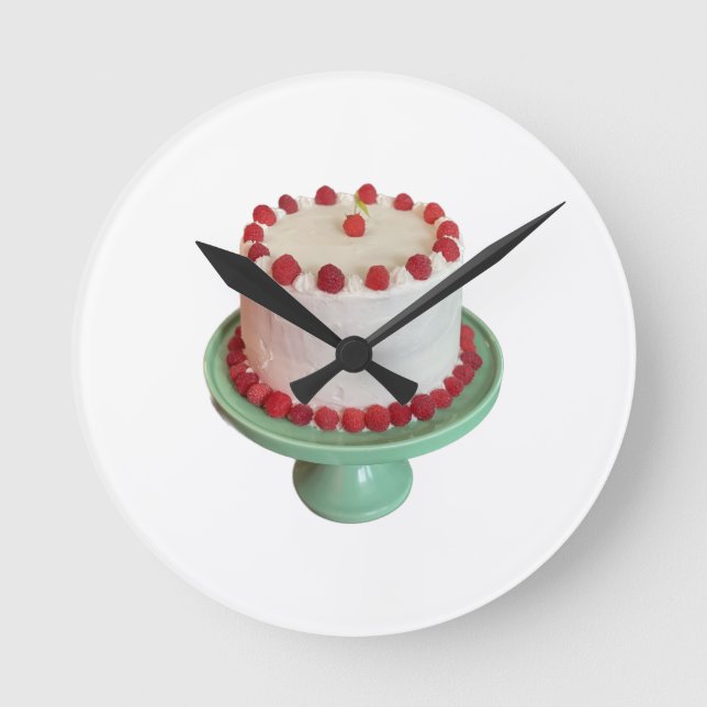 Raspberry Cake Clock (Front)