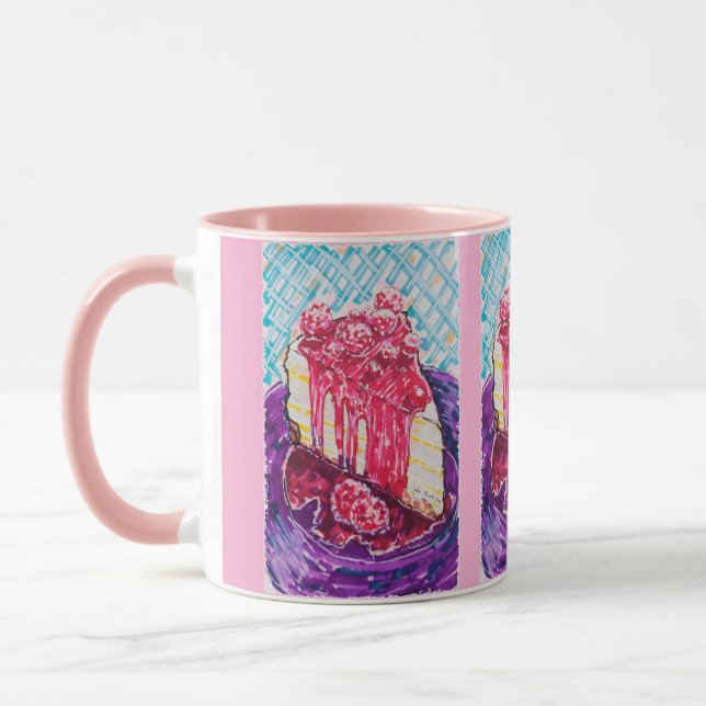 Raspberry Cake Mug (Left)