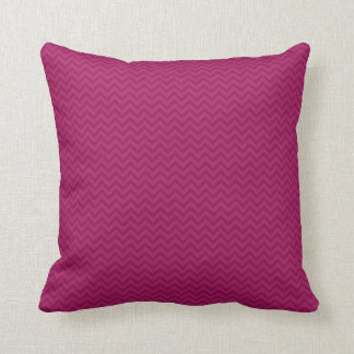 Raspberry Chevron Cushion