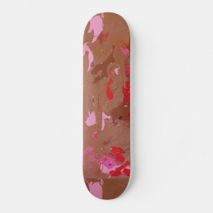 Raspberry Chocolate Maderi Abstract Skateboard
