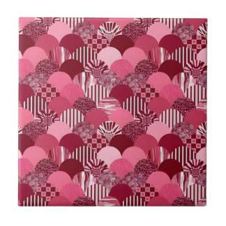 raspberry courtly tiles