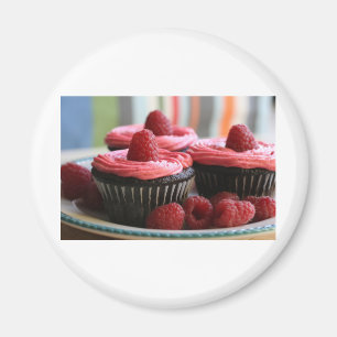 Raspberry Cupcakes Magnet