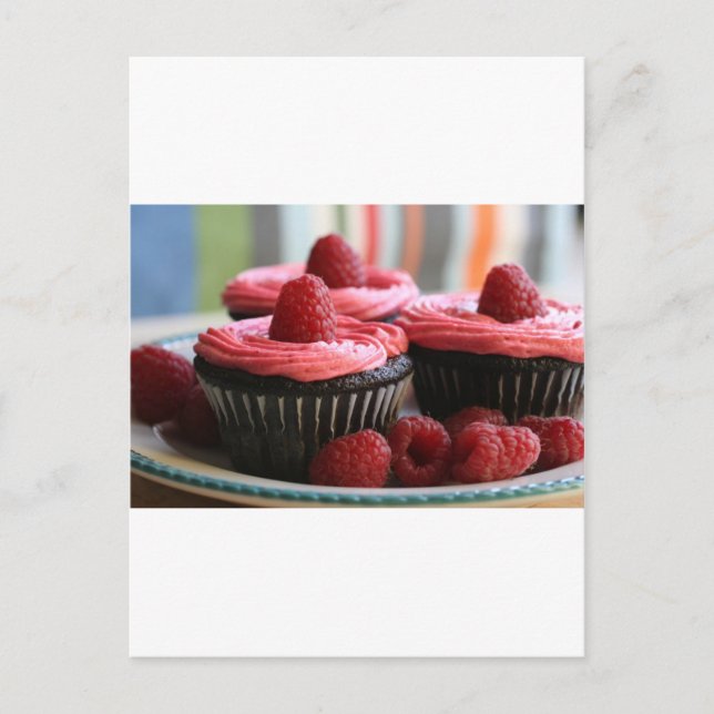 Raspberry Cupcakes Postcard (Front)