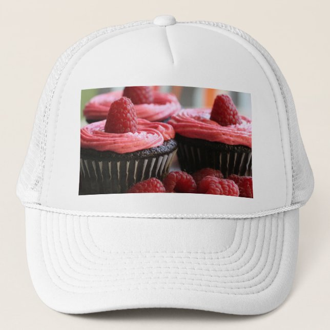 Raspberry Cupcakes Trucker Hat (Front)